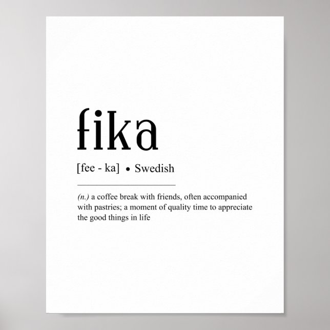 Poster Fika (Devant)