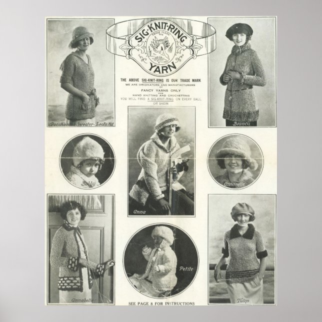 Poster Fil Sig-Knit-Ring 1923 (Devant)
