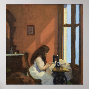 Poster Fille à la machine à coudre (1921)