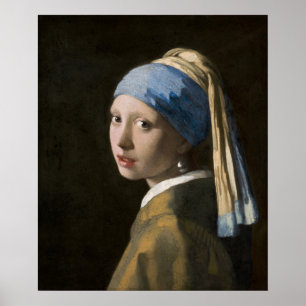 Poster Fille à oreille perle — Vermeer