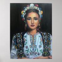 Fille albanaise traditionnelle