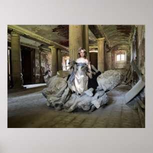 Poster Fille avec jouets