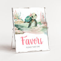 Fille Baby shower tortue de mer Faveurs