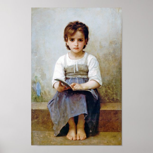 Poster Fille, Bouguereau (Devant)