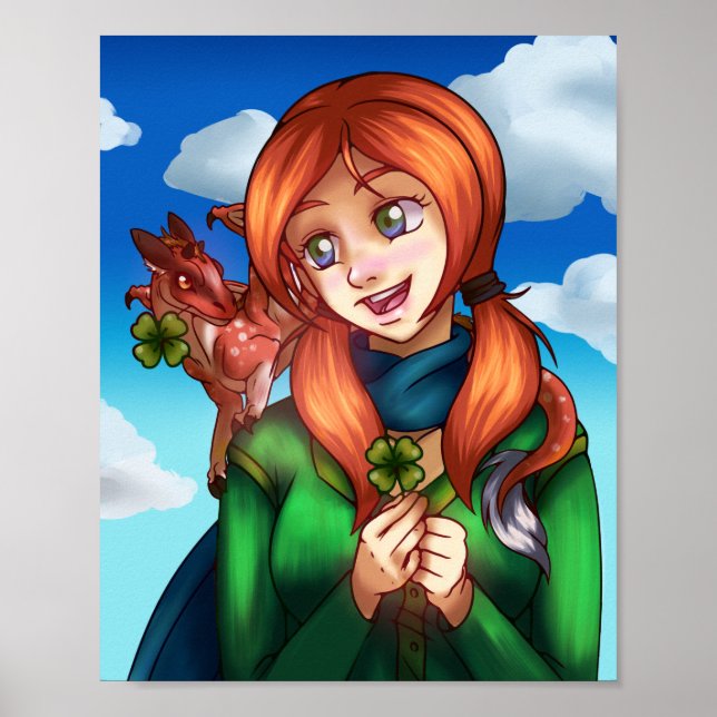 Poster Fille chanceuse (Devant)