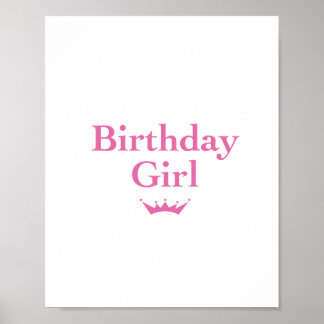 Poster Fille d'anniversaire