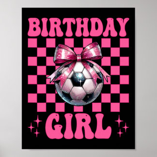 Poster Fille d'anniversaire Fille de foot Maman de foot M