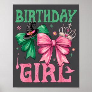Poster Fille d'anniversaire Nk et sorcière d'anniversaire
