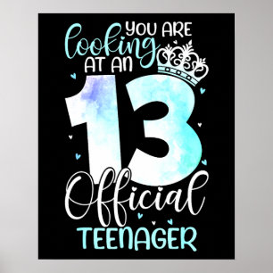Poster Fille de 13 ans Cute officielle Adolescente Naissa