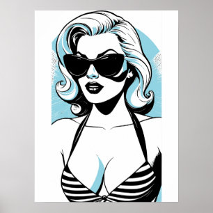 Poster Fille de Californie