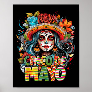 Poster Fille de Cinco De Mayo 2025 Fiesta mexicaine 5 De
