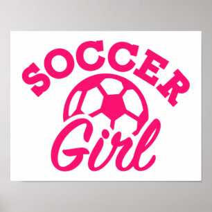 Poster Fille de football