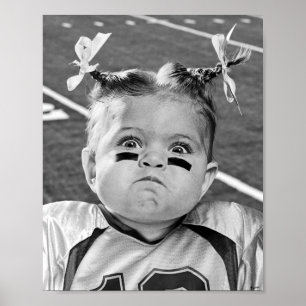 Poster Fille de football