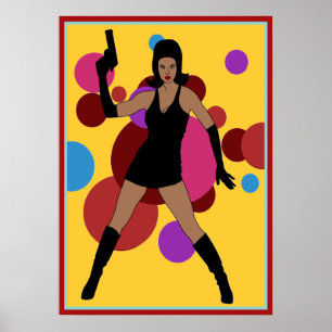 Poster fille de l'espion 60s
