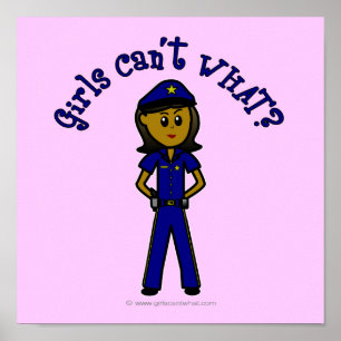 Poster Fille de police noire