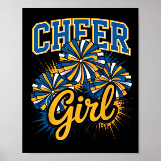 Poster Fille de pom-pom girls Équipe de Cheerleader Squad