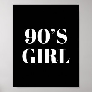Poster Fille des années 90