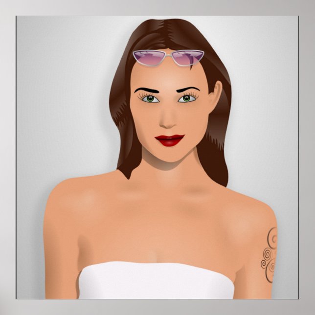 POSTER FILLE D'ÉTÉ (Devant)