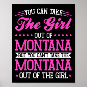 Poster Fille du Montana Ne Peut Pas Sortir Le Montana