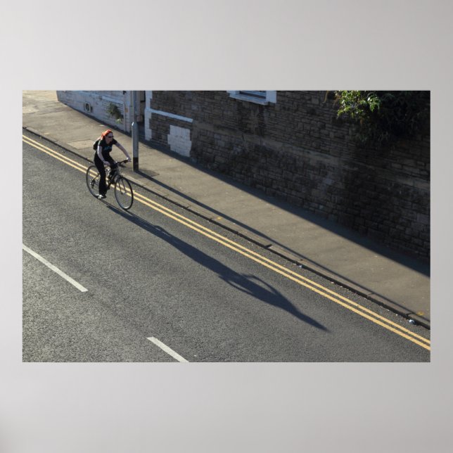 Poster Fille en vélo (Devant)