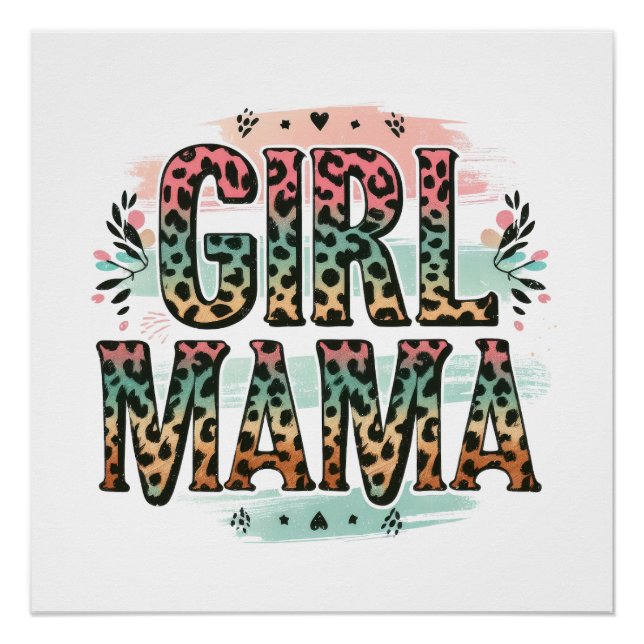 Poster Fille maman (Devant)