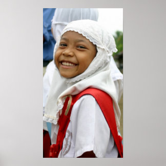 Poster Fille souriante