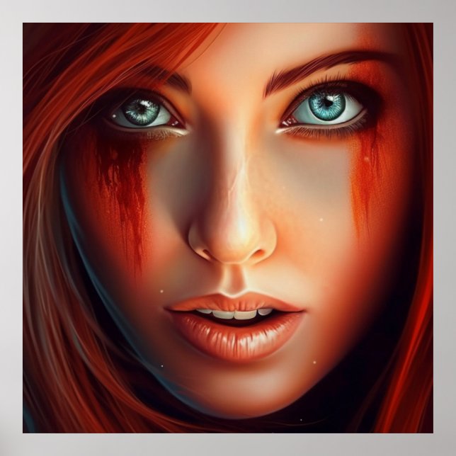 Poster Fille Super-Héros (Devant)