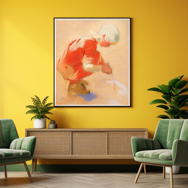 Poster Fille sur le sable, Helene Schjerfbeck (Créateur téléchargé)