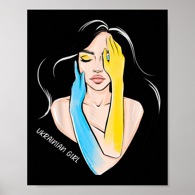 Poster Fille ukrainienne femmes  (Devant)
