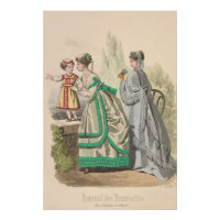 Fille Victorienne Dames Française Mode Vintage Ad