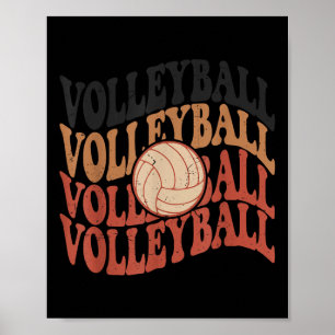 Poster Fille Volleyball T Chemise Ado Femmes Maman mignon