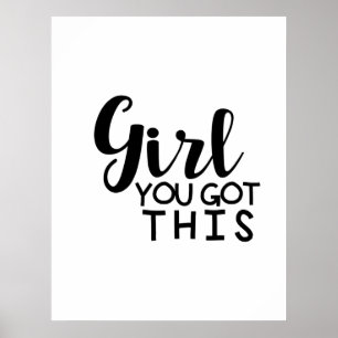 Poster Fille vous avez obtenu ceci