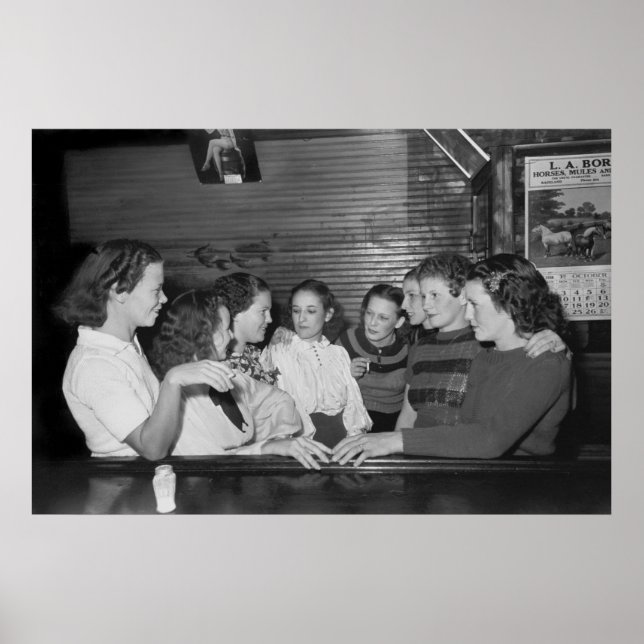 Poster Filles cajun, 1938 (Devant)