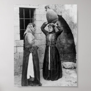 Poster Filles chrétiennes à Nazareth