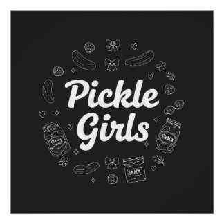Poster Filles Cornichons, Conception de citation d'amant