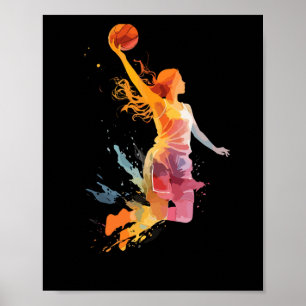 Poster Filles de basket-ball