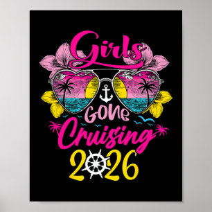 Poster Filles de croisière en croisière 2026 Voyage de va