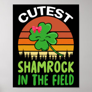 Poster Filles de la Saint-Patrick Toddler Plus mignon trè