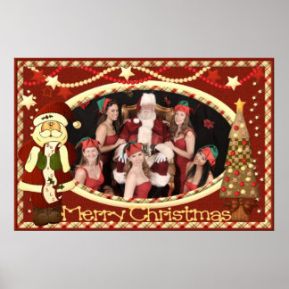 Poster Filles de Noël à coudre