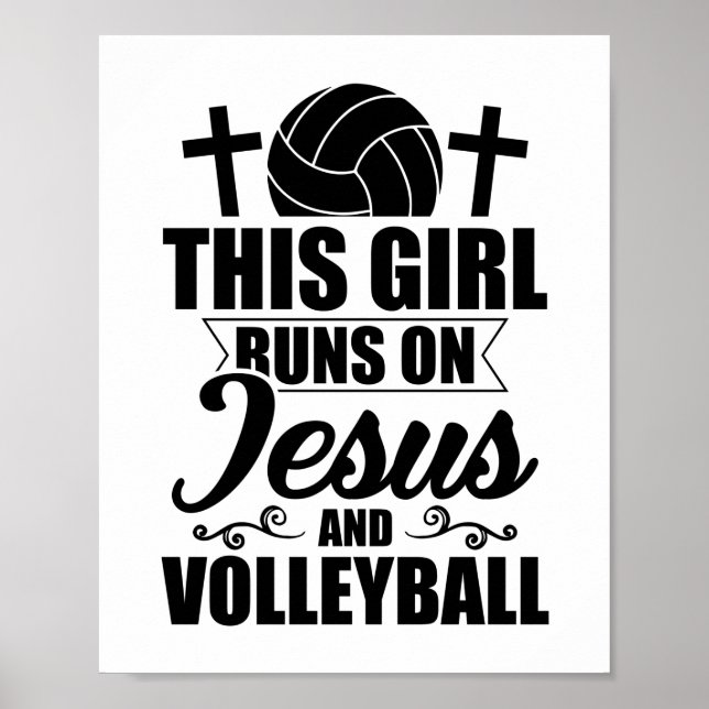 Poster Filles de volley-ball | Jésus Sports Trainers Cade (Devant)