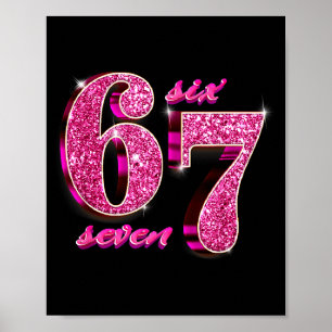 Poster Filles drôles Nk Coquette 67 Six Sept Mème Brainro