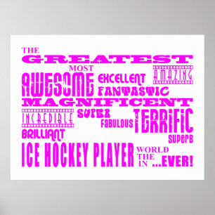 Poster Filles Hockey sur glace : Le plus grand joueur de