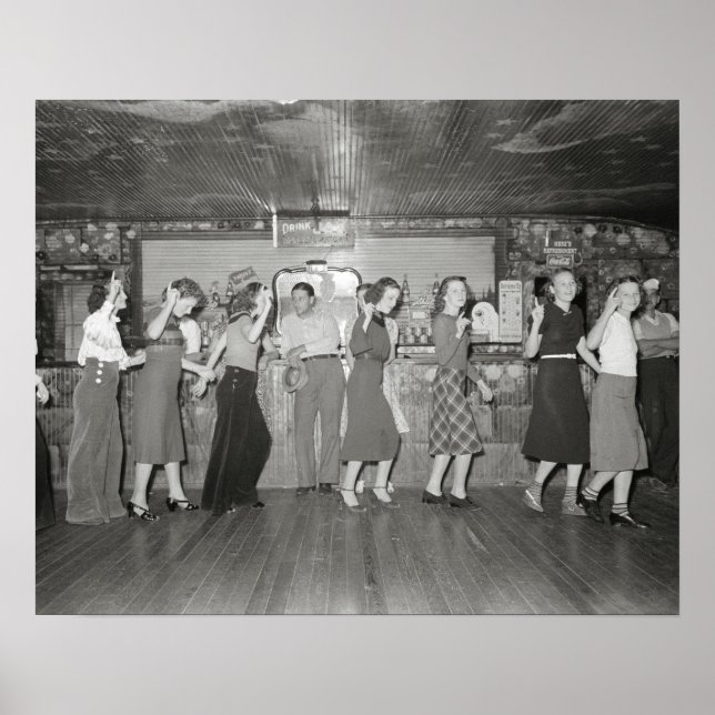 Poster Filles Night Out, 1938. Photo vintage (Devant)