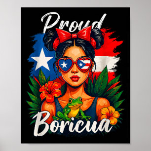 Poster Filles Portoricaines Boricua Patrimoine Porto Rico