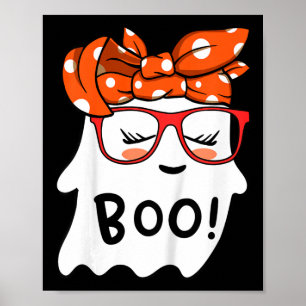 Poster Filles Toddler Happy Halloween Fantôme Avec Bandan