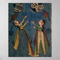 Filles volant des cerfs-volants, Kulu peinture fol