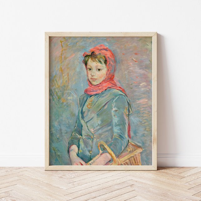 Poster Fillette Portant un Panier | Berthe Morisot (Créateur téléchargé)