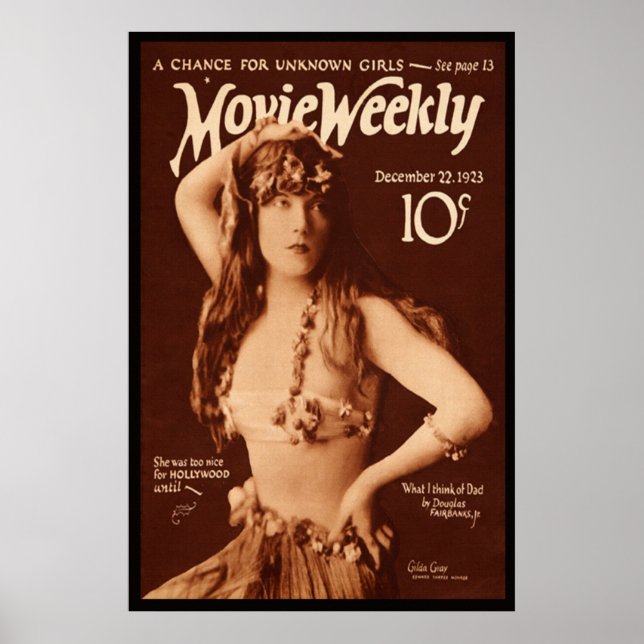 Poster Film hebdomadaire avec Gilda Grey (Devant)