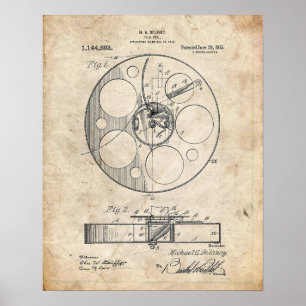 Poster Film Reel Patent