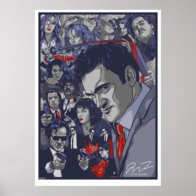 Poster Filmographie de Quentin Tarantino (Devant)